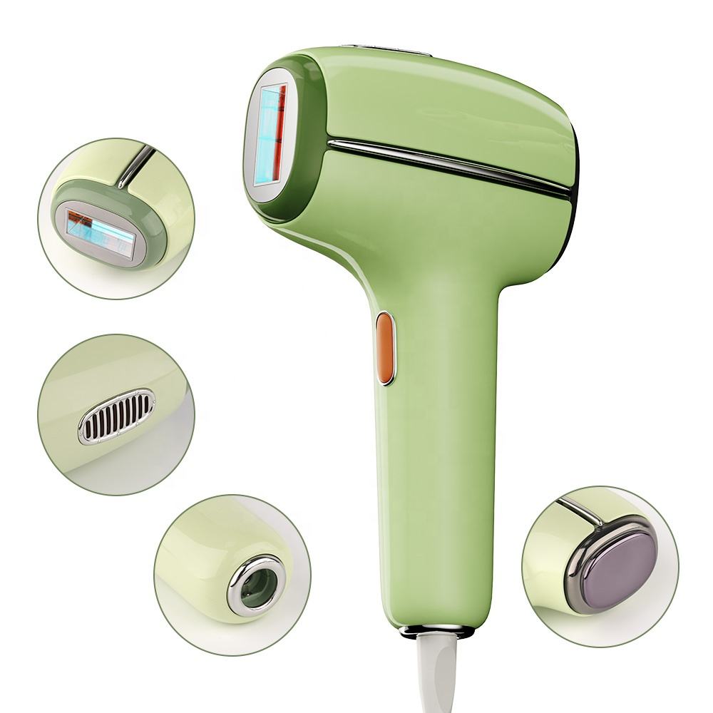 Portable 2-in-1 Diode Laser Hair Removal Epilator Home Use Ice Cool IPL for Full Body English Operating Instructions