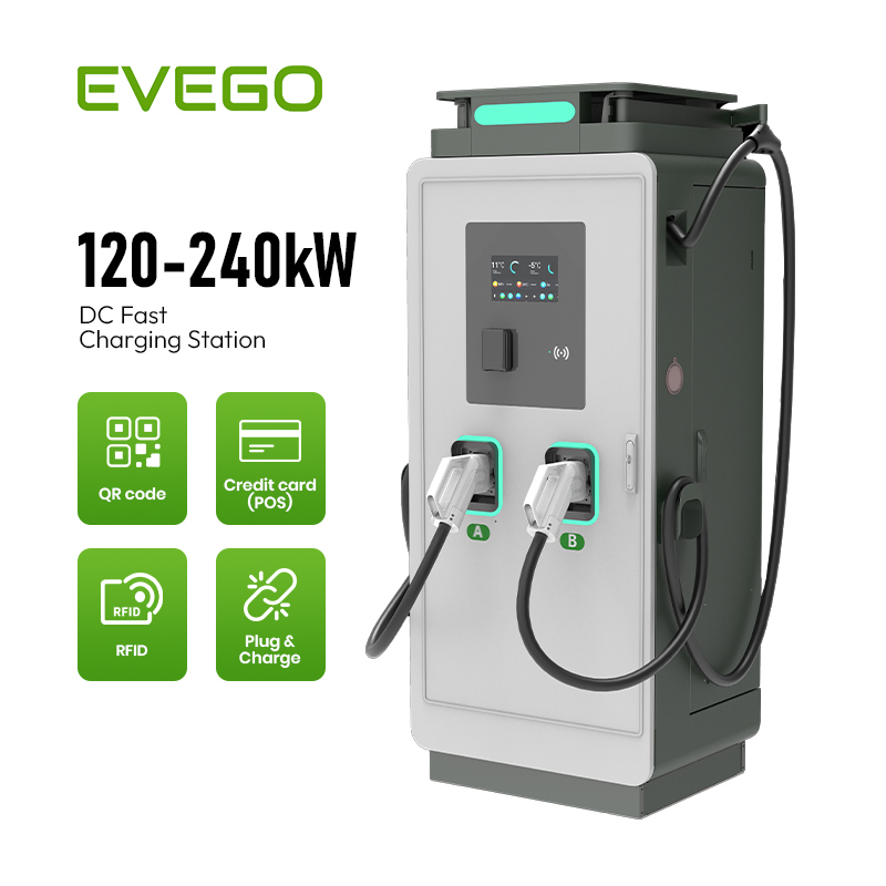High Power 120kw 180kw 240kw Ocpp DC Charger Station with CCS2 Double Gun
