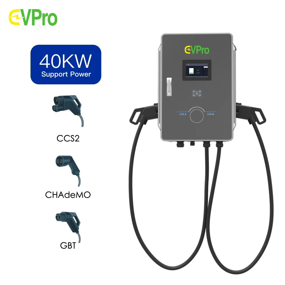 Ocpp 1.6j Chademo AC DC Fast Charging Adapter Home Load Balancing V2g Pole-Mount Charger