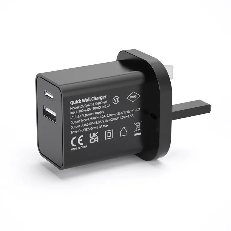 PD20W Dual Port Adapter View 2