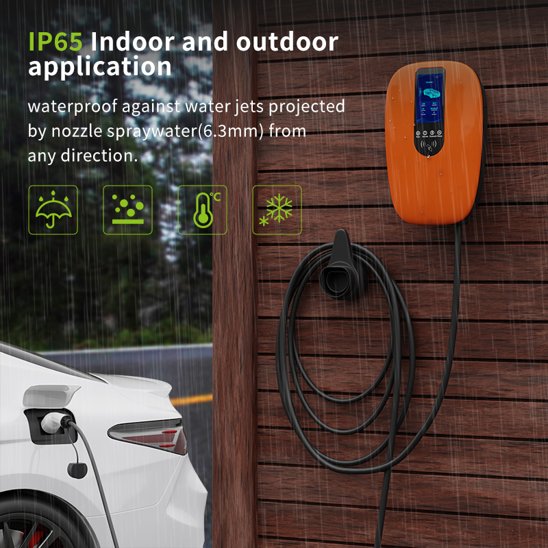 22kw GB/T AC EV Charger Fast Charging Station CE RoHS IP65 Ik10