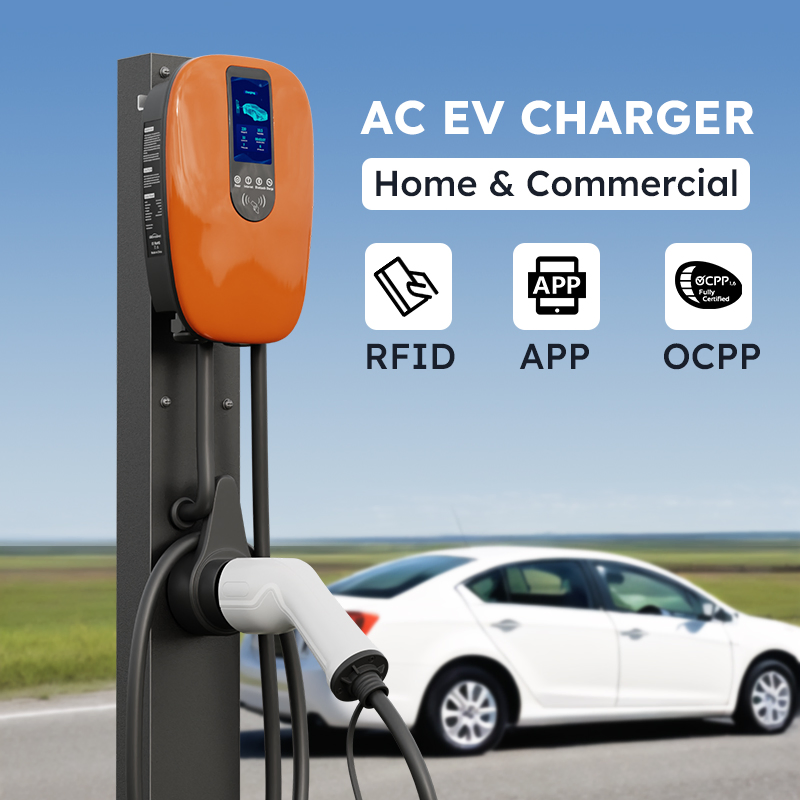 22kw GB/T AC EV Charger Fast Charging Station CE RoHS IP65 Ik10