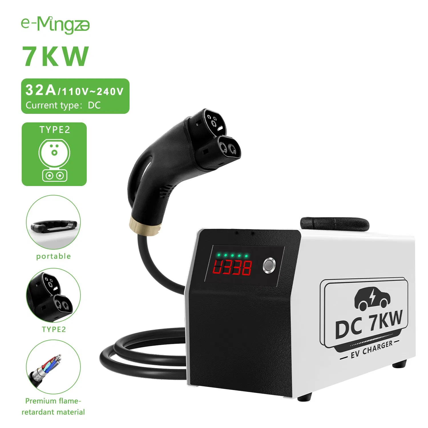 Compact Portable DC Fast Charger off-Grid Outdoor &amp; Construction Site EV Charging Solution