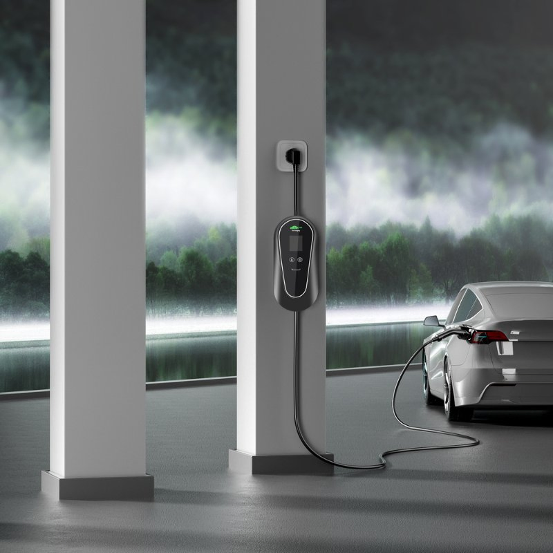 Professional Solar Portable EV Charger 3.5kw - Charging Station AC, 16A, Ideal for Electric Car Owners and Fleets