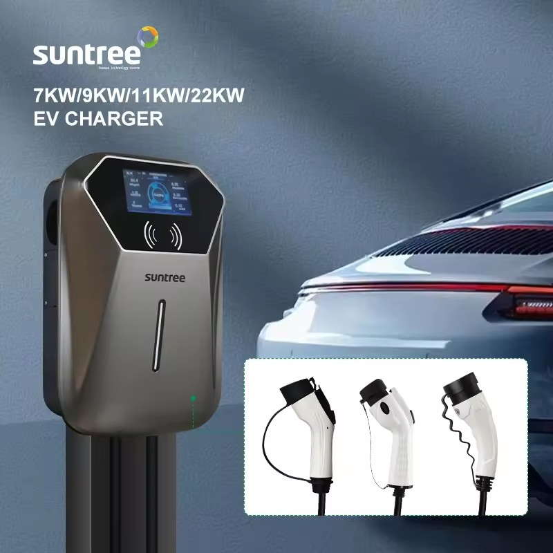 Suntree WiFi 4G Smart APP Control 16A 11kw AC EV Charger Wallbox