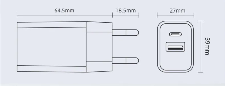PD20W Dual Port Adapter View 7