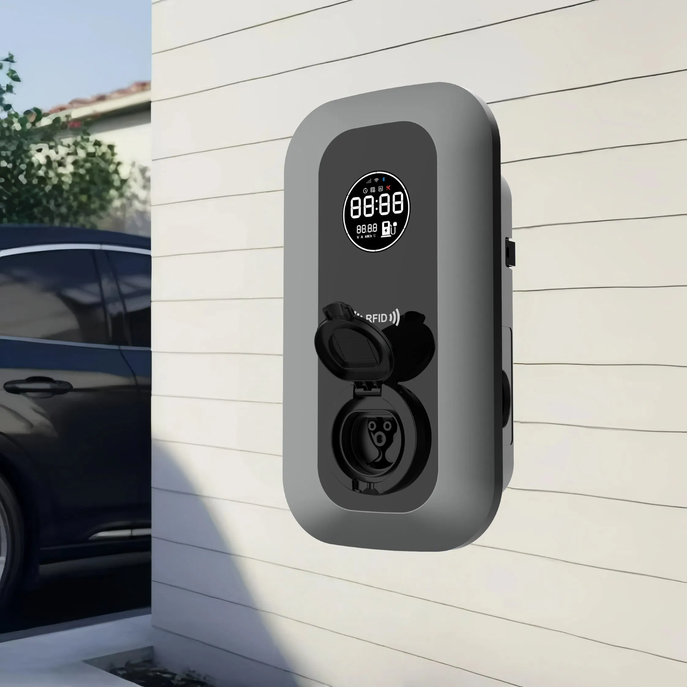 Guhe Wall Mounted 16A AC APP Control Car Charger Station Level 2 EV Charger 11kw Home EV Charger