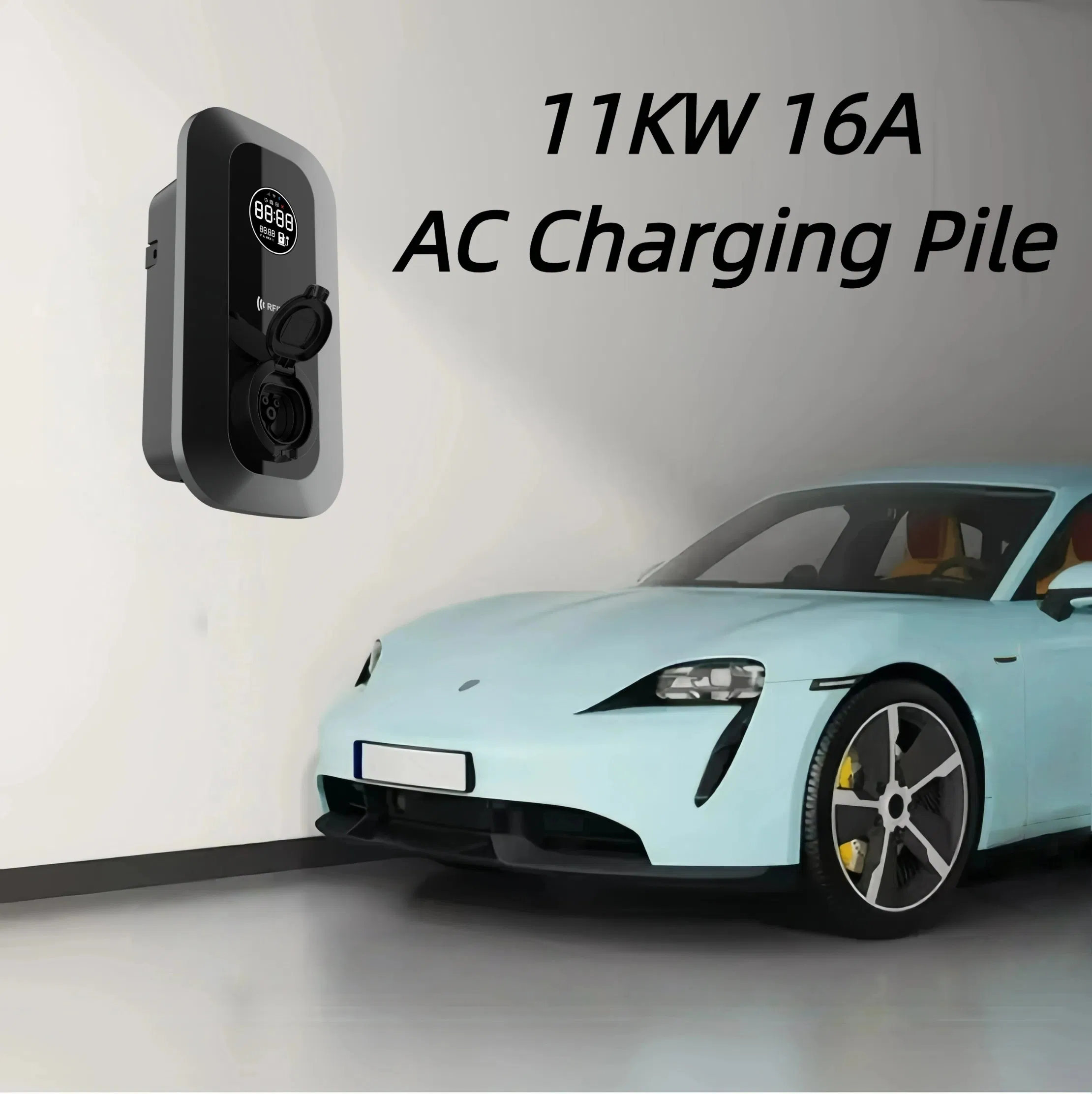 Guhe Wall Mounted 16A AC APP Control Car Charger Station Level 2 EV Charger 11kw Home EV Charger