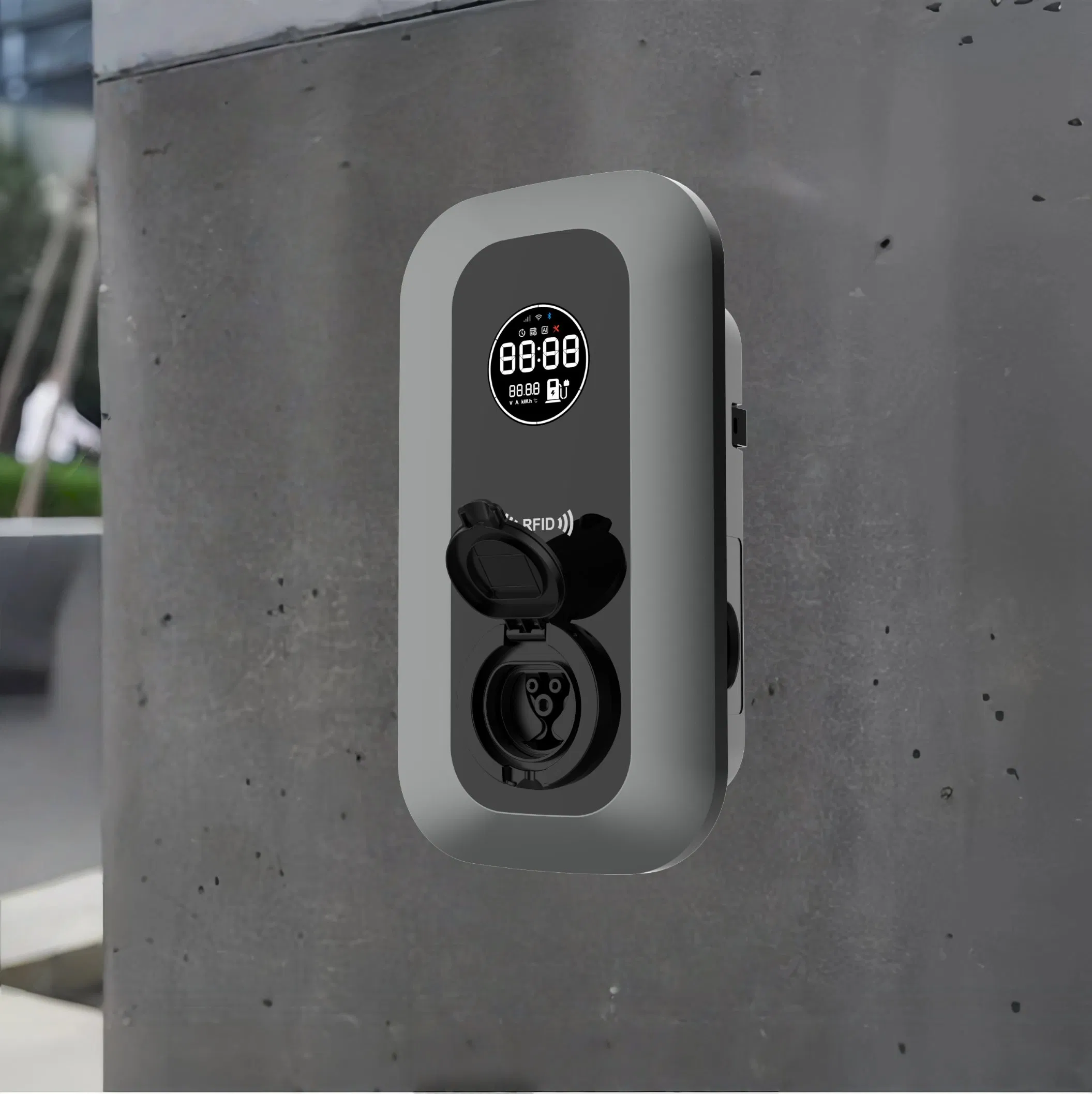 Guhe Wall Mounted 16A AC APP Control Car Charger Station Level 2 EV Charger 11kw Home EV Charger