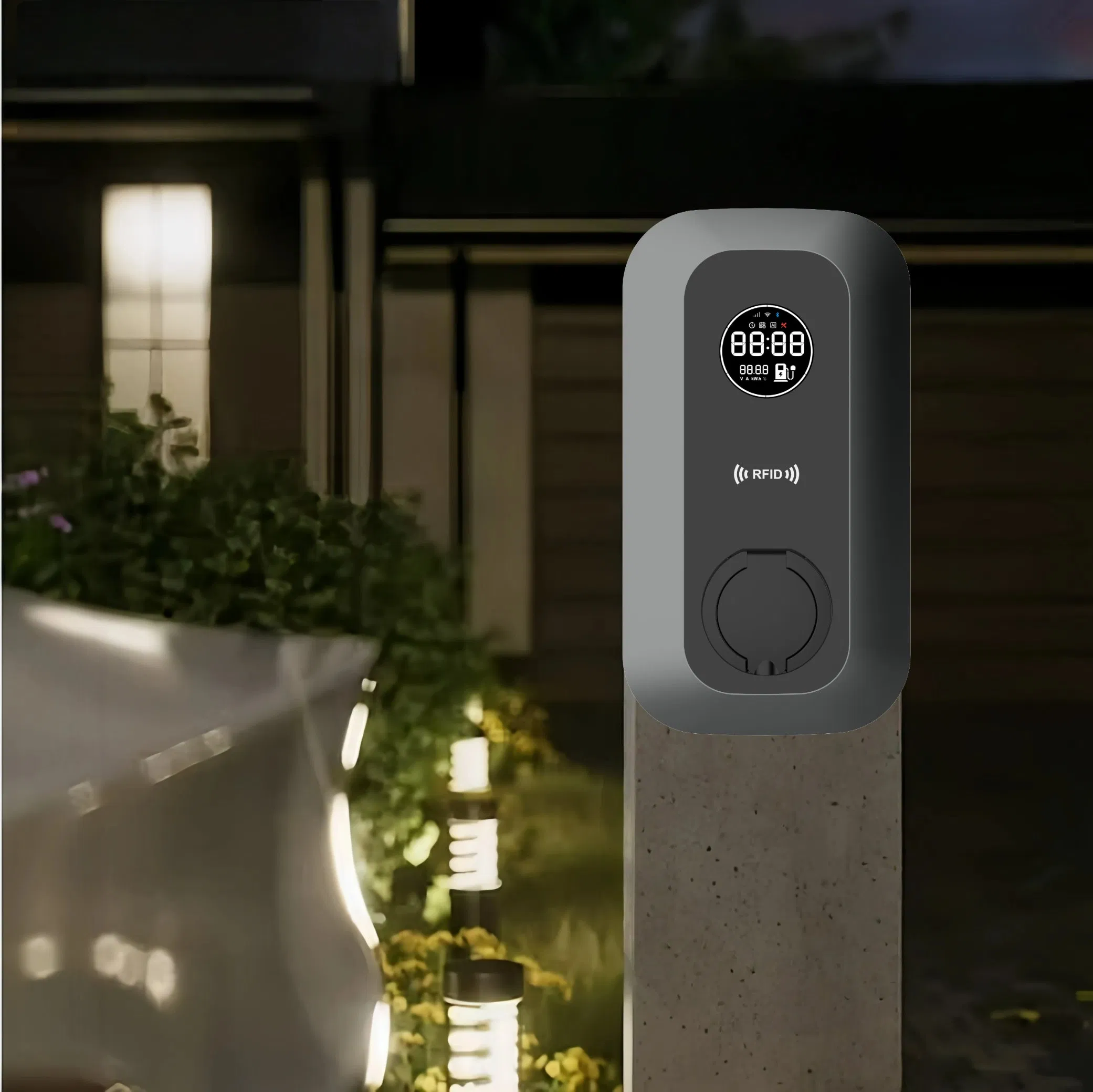 Guhe Wall Mounted 16A AC APP Control Car Charger Station Level 2 EV Charger 11kw Home EV Charger