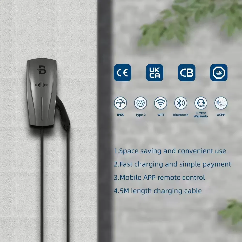 Beny Commercial AC EV Charger Type 1 7kw 22 Kw RFID 4G AC EV Charging Station Type2 GB/T Electric Car Charging Stations for Outdoor Use