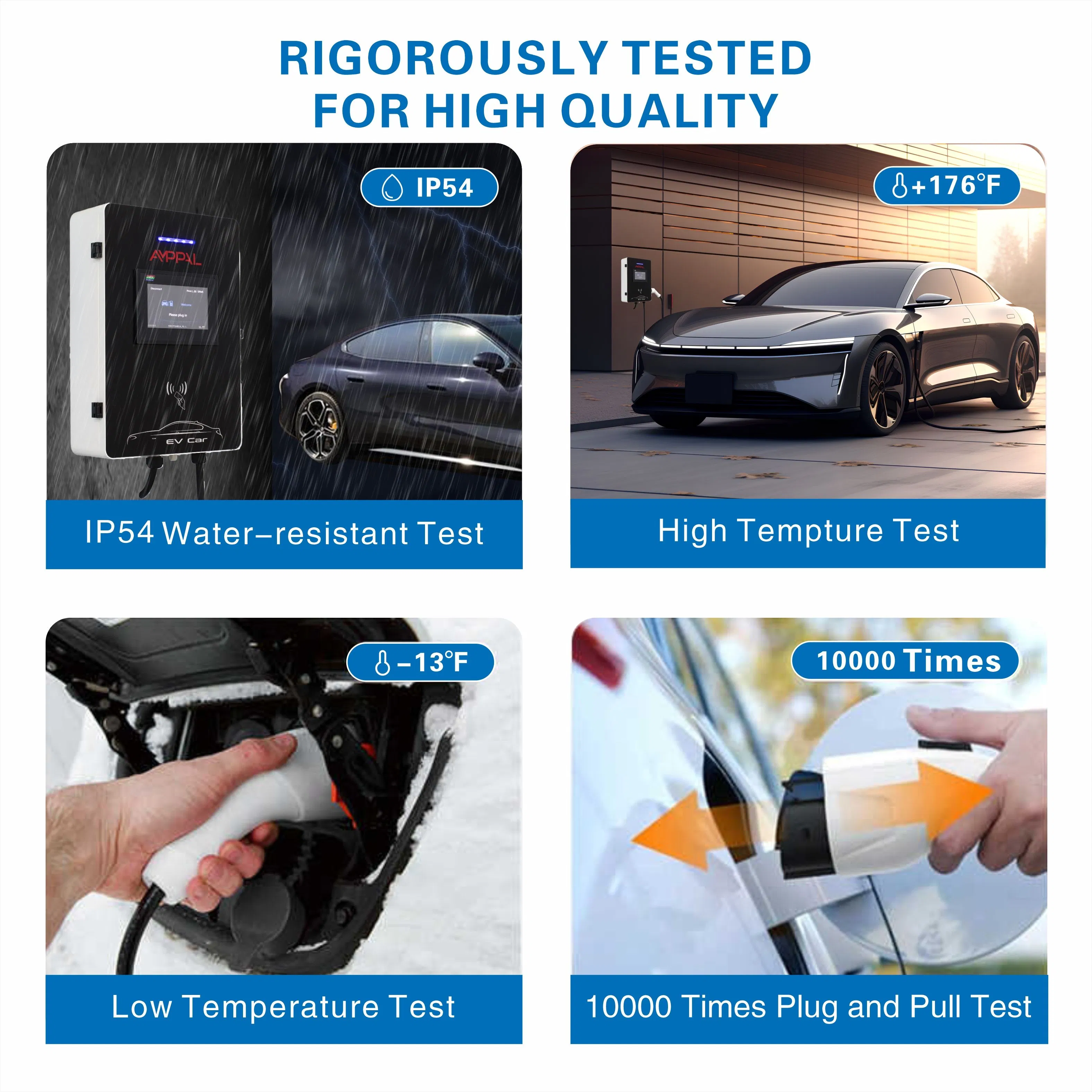 7kw AC EV Charger Wallbox New CE TUV Approved Electric Car Charging Station with Load Balance