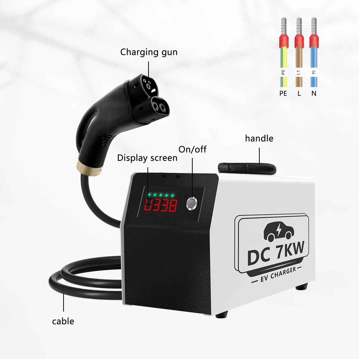 Compact Portable DC Fast Charger off-Grid Outdoor &amp; Construction Site EV Charging Solution