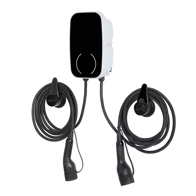 Smart EV Charger Commercial AC EV Fast Charging Station with Double Charger Guns