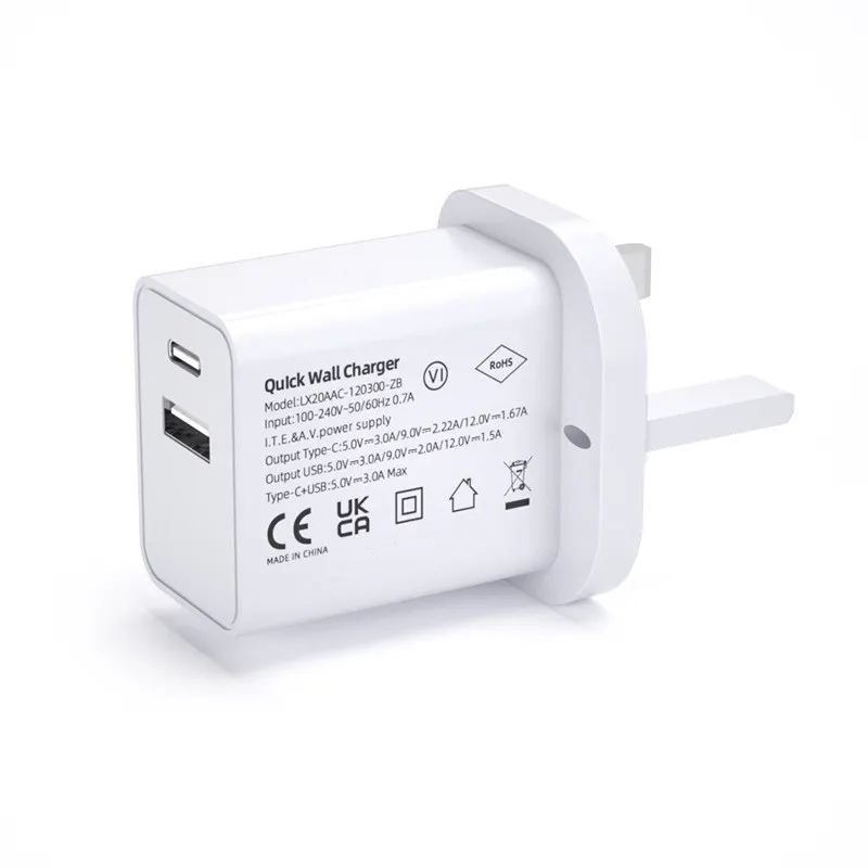 PD20W Dual Port Adapter View 1