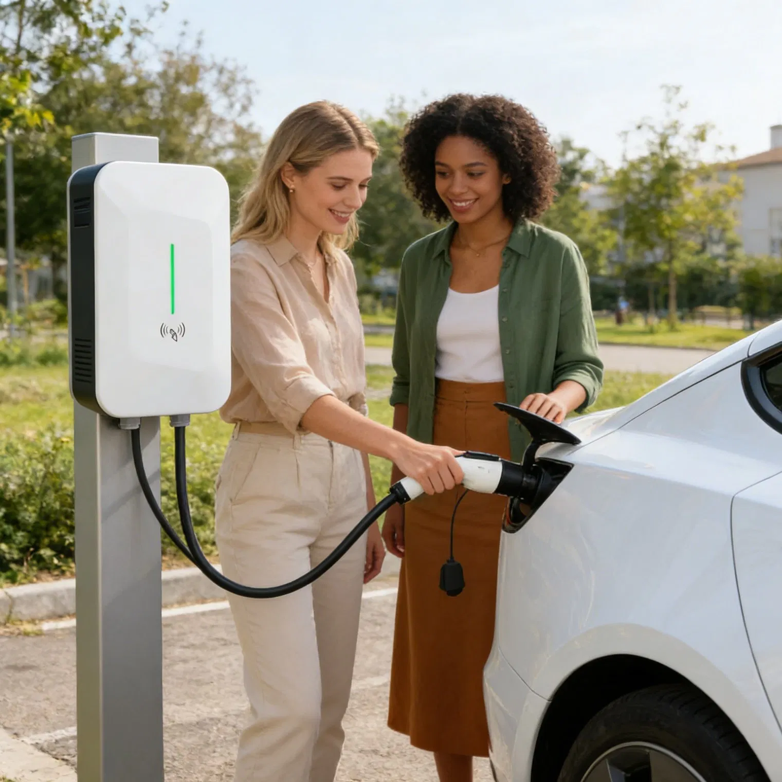 Ride-Hailing Fleet 7kw AC EV Charger for /Didi Drivers with Fast Authorization