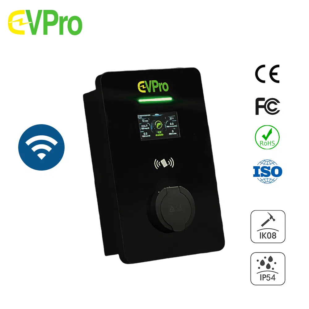 Smart Load Balance AC Home EV Charger Station O-Pen Protection IP65 Ik10 APP Control 7kw Wall Box Electric Vehicle Charger