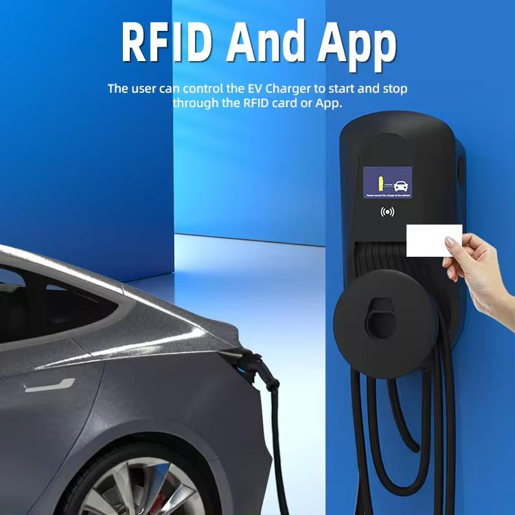 New Design AC EV Charger 16A 32A 40A Portable Type1 EV Charger J1772 Wall Mount Level 2 Car Charger for Home