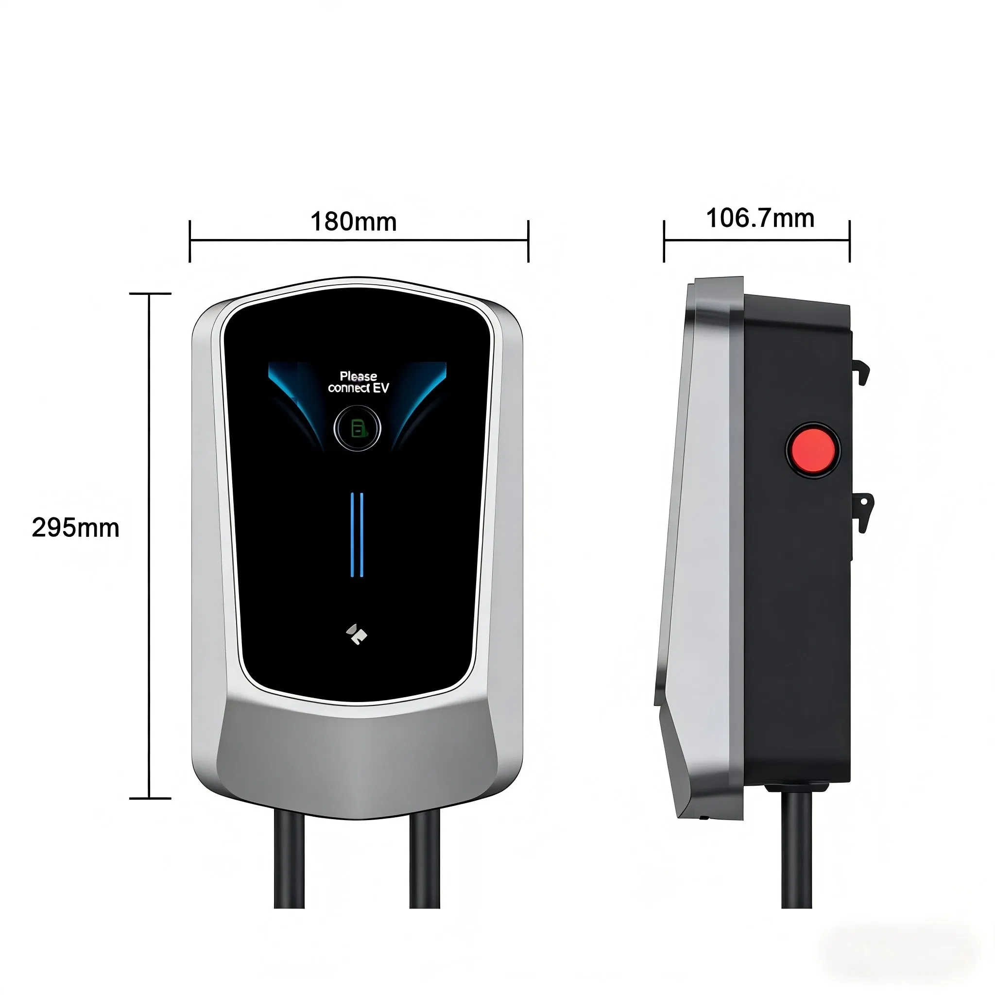 7kw Type2 Electric Vehicle Wallbox Dlb Dynamic Load Balancing EV Charger AC Charging Station with LED Indicator