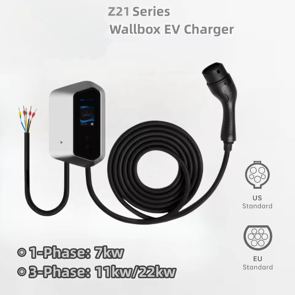 7kw 11kw 22kw AC EV Car Charger Dynamic Load Balancing CE Type 1 Type-2 Socket Public Ocpp EV Charging Charging Pile