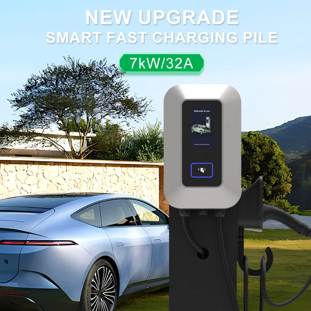 7kw AC Type 2 Charging Station APP Control Waterproof for Home &amp; Commercial