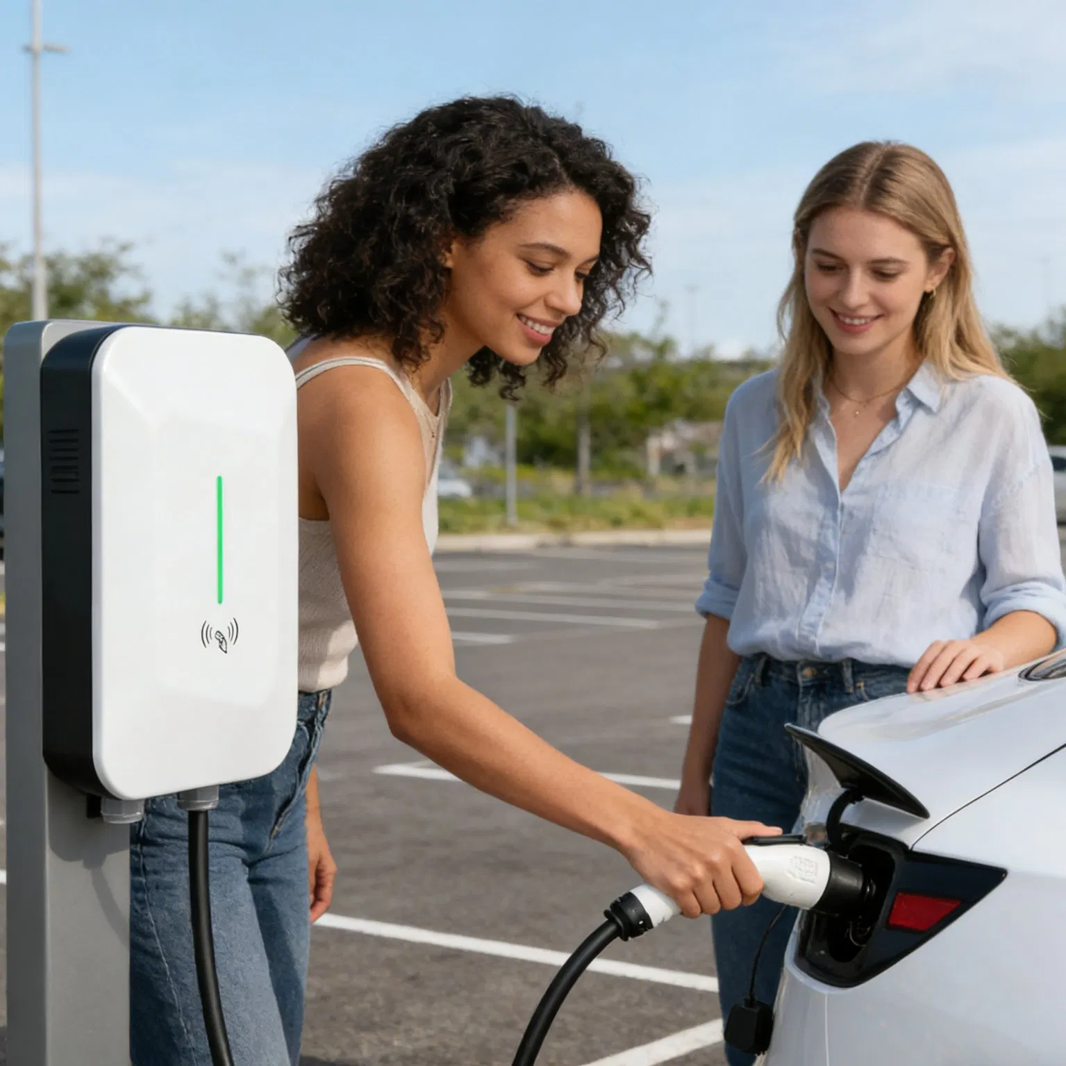 Smart Level 2 AC EV Charger for Home Use with Ocpp Compliance (Wallbox 22kW)