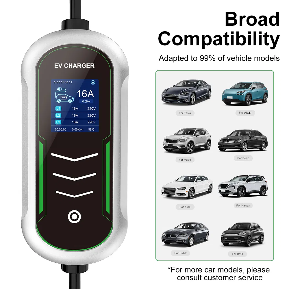 Top Quality Smart EV Car Portable Charger AC Portable EV Charger