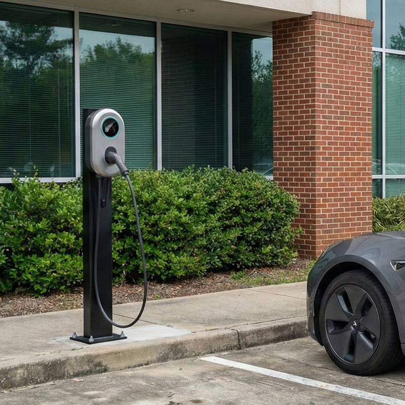 Evse Type 2 Single Gun Wll Box Portable 7kw EV AC Charger for Tesla Cars