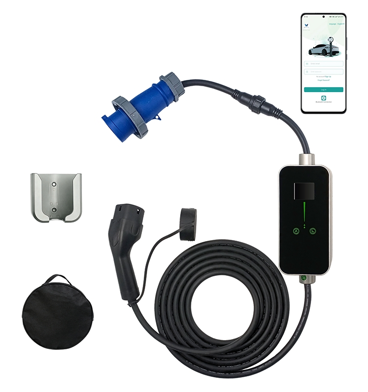 7kw Type 2 EV Charger Portable Single Phase AC1638 (E2) China Supplier