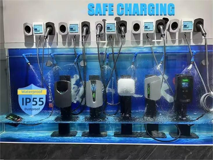 7kw 11kw 22kw AC EV Car Charger Dynamic Load Balancing CE Type 1 Type-2 Socket Public Ocpp EV Charging Charging Pile