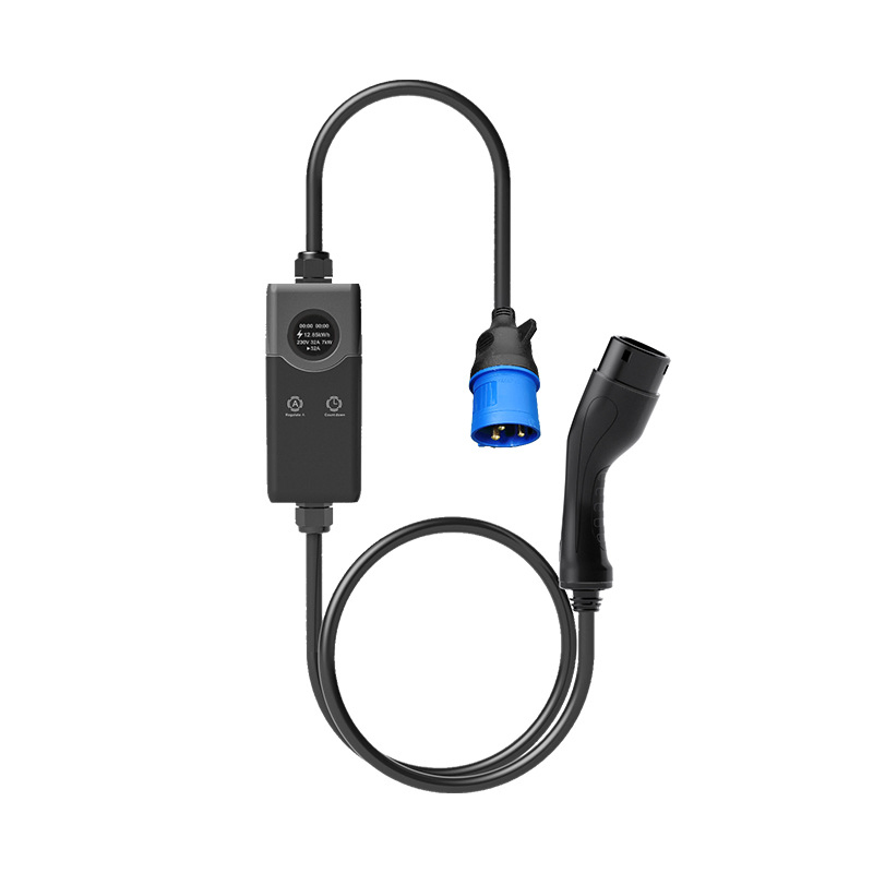 Factory Outlet Portable EV Charger Adjustable Current Type 2 AC Home Charging EV Charger 11kw