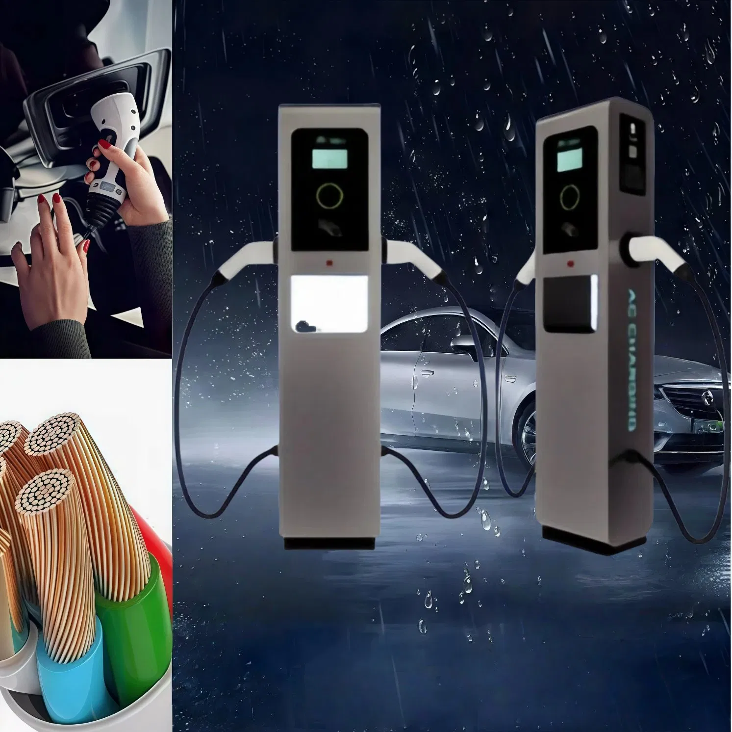 Guhe 7kw Home APP Control Electric Car EV Dual Gun AC Smart Charger