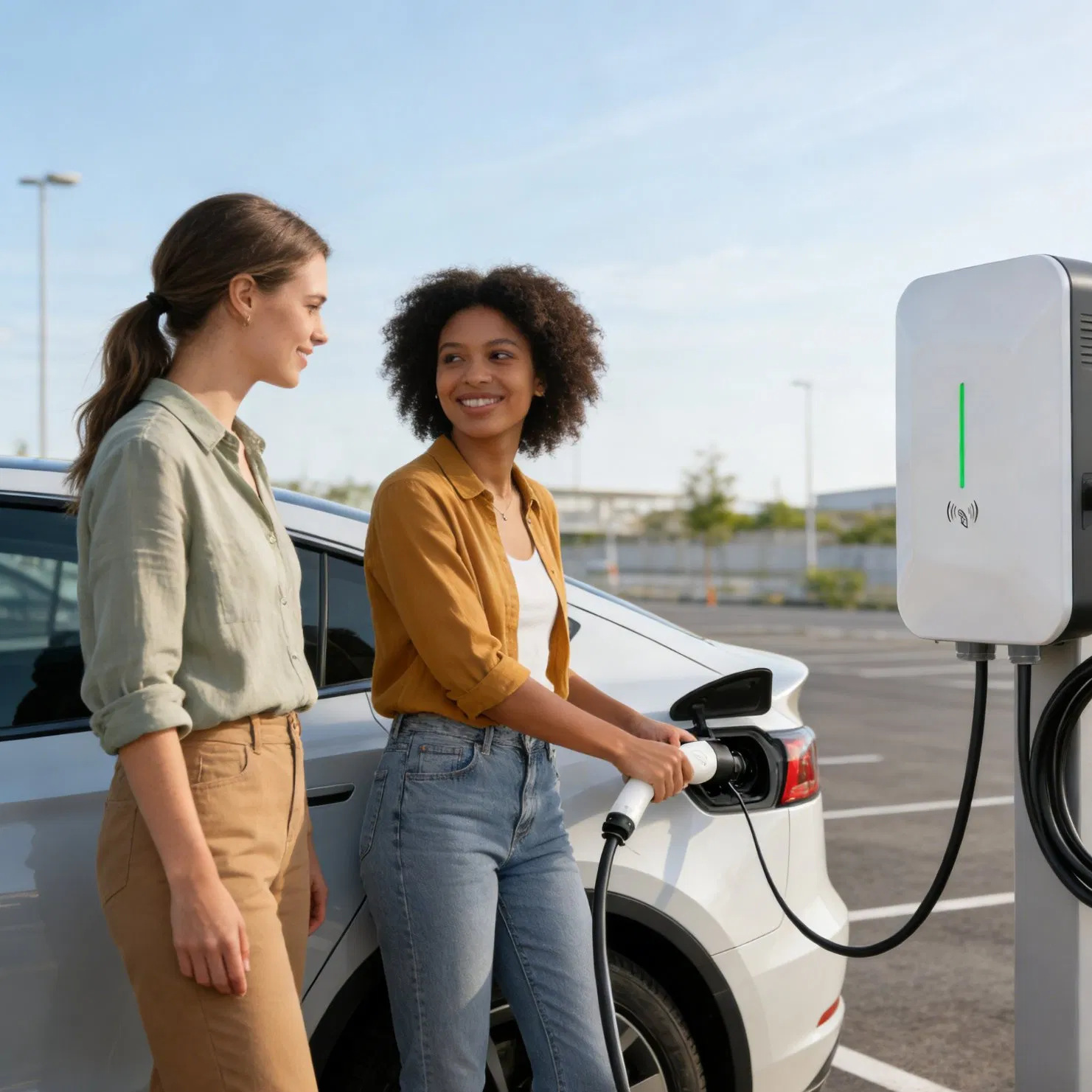 Smart Level 2 AC EV Charger for Home Use with Ocpp Compliance (Wallbox 22kW)