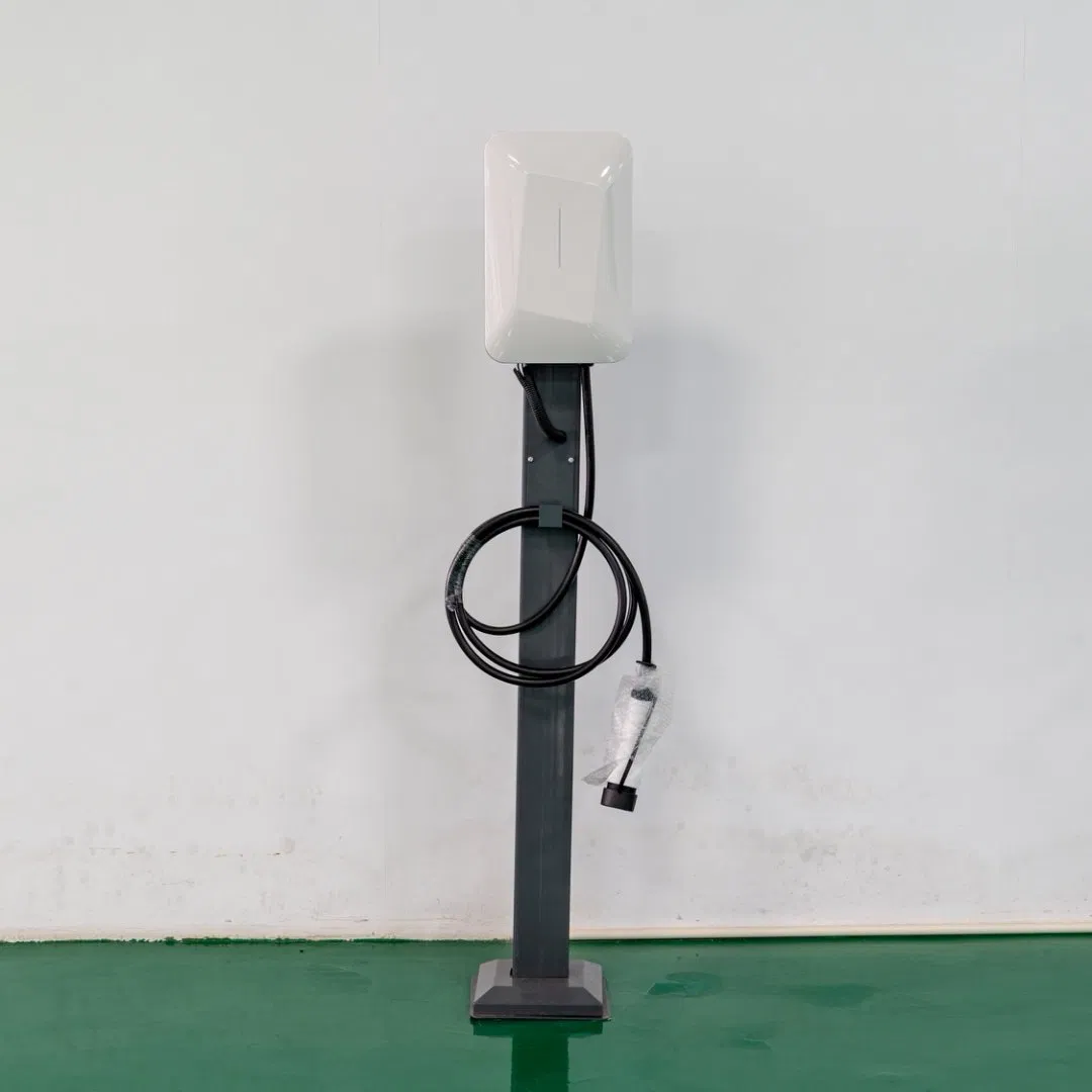 7kw EV Charger Station CE IP65 Smart Charger Electric Commercial Car Floor-Mounted AC Charging Station for Electric Car