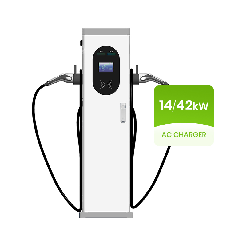 Promotional Dual-Port RFID AC EV Charger for Commercial Use