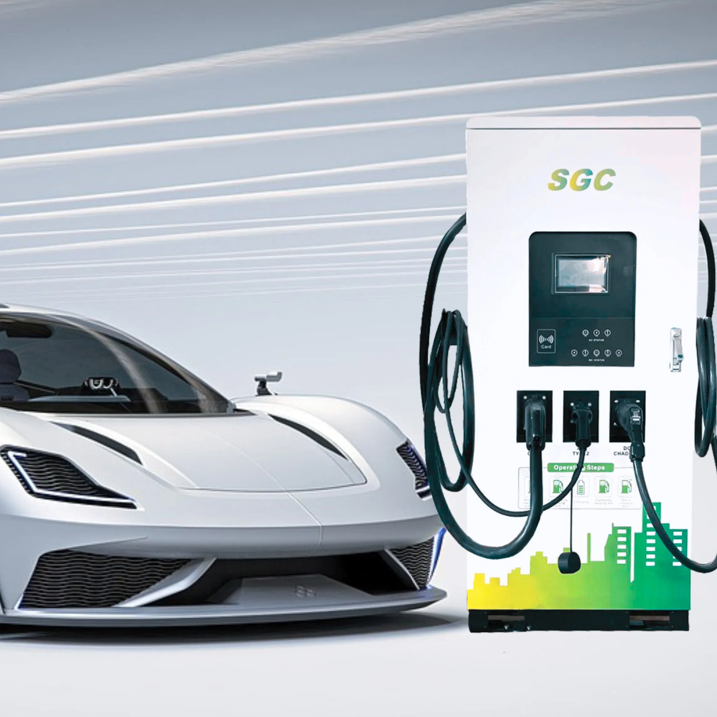 Byd 240kw Triple Standard DC EV Fast Charger CCS2 GB/T AC Type 2 for Commercial Fleets