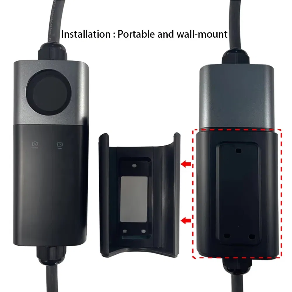Smart Portable AC EV Charger with APP Control, 32A 22kw Fast Charging, Universal for All EV Models