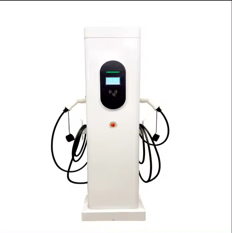 22kw AC EV Charger Pile Level 2 Smart Commercial Charging Station Type 2 Connector High-Power Floor Evse for Home &amp; Public Use