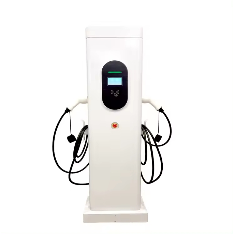 22kw AC EV Charger Pile Level 2 Smart Commercial Charging Station Type 2 Connector High-Power Floor Evse for Home &amp; Public Use