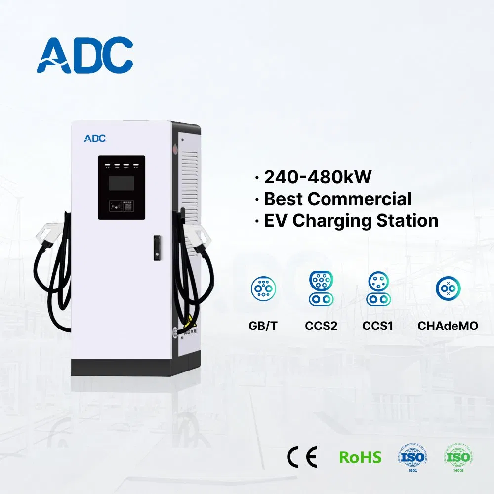 240kw Electric-Vehicle-Charging-Station Best Commercial EV AC DC Car Fast Charging Station with CCS1 CCS2 Dual Charging Ports