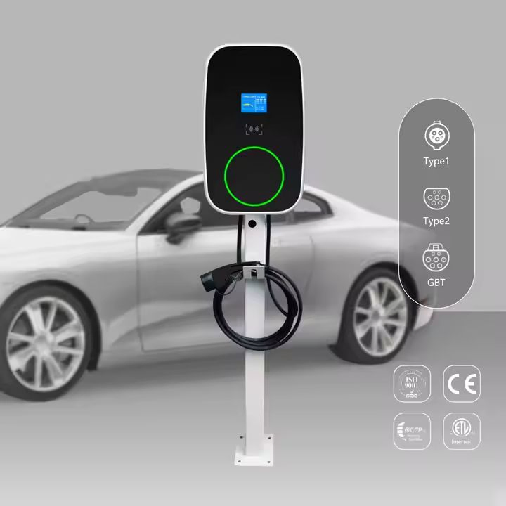 ETL Smart Wallbox AC EV Charger Dynamic Load Balancing Type1 EV Charger
