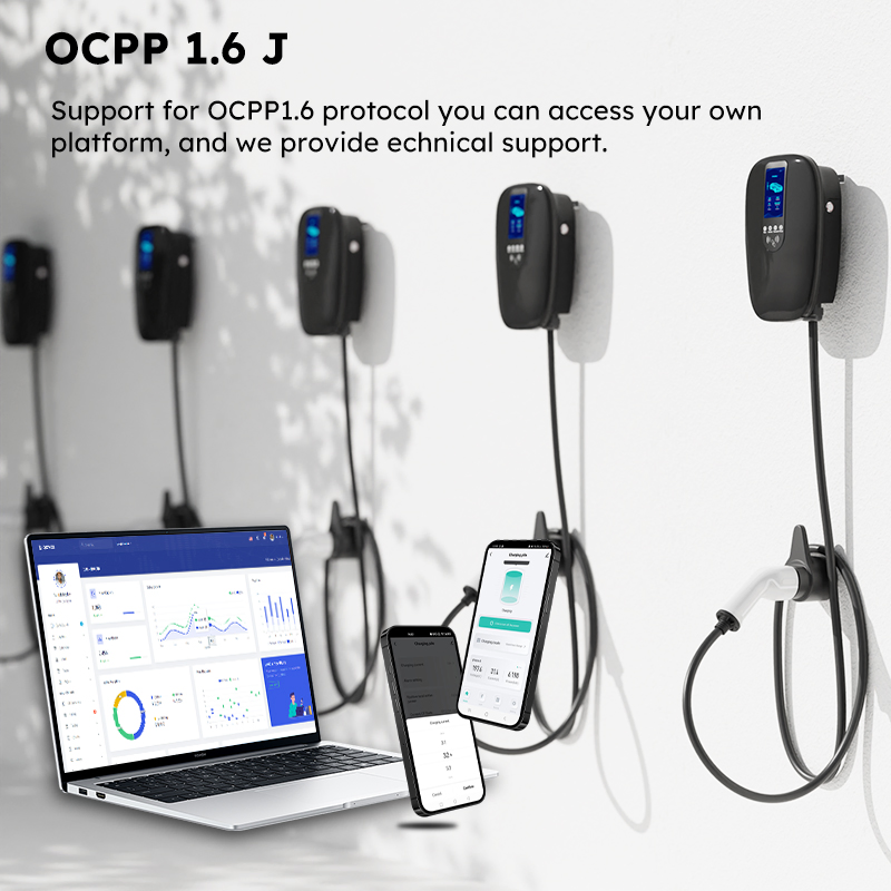 7kw Type 2 Wallbox EV Charger, Fast Charging EU Plug IP65