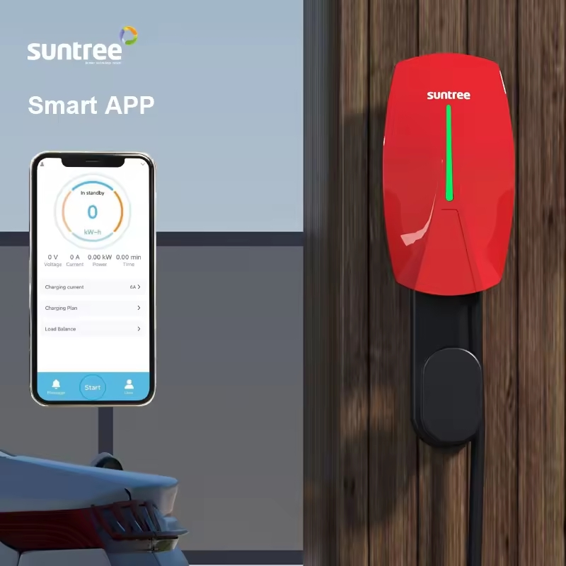 Suntree- Swj3 22kw AC EV Charger Three Phase 380V with Tuya APP Smart Phone Control
