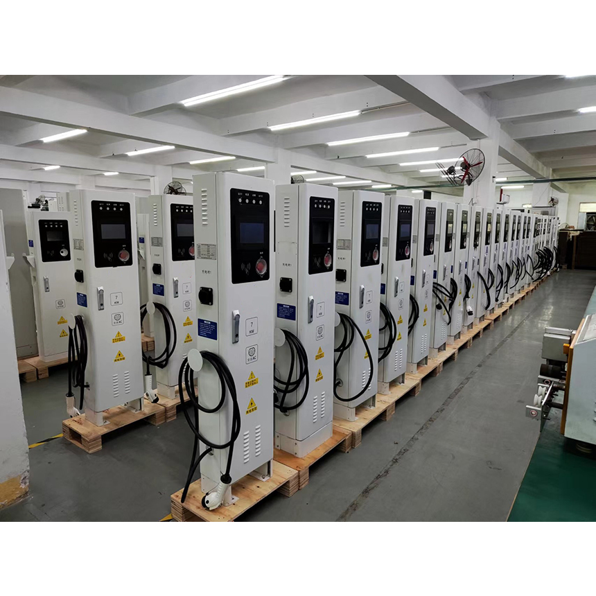 22kw Type1 Type2 Floor Mounted AC EV Charger 44kw Level 2 Outdoor E-Mobility Solutions for Public Use Smart Charger Dual Port