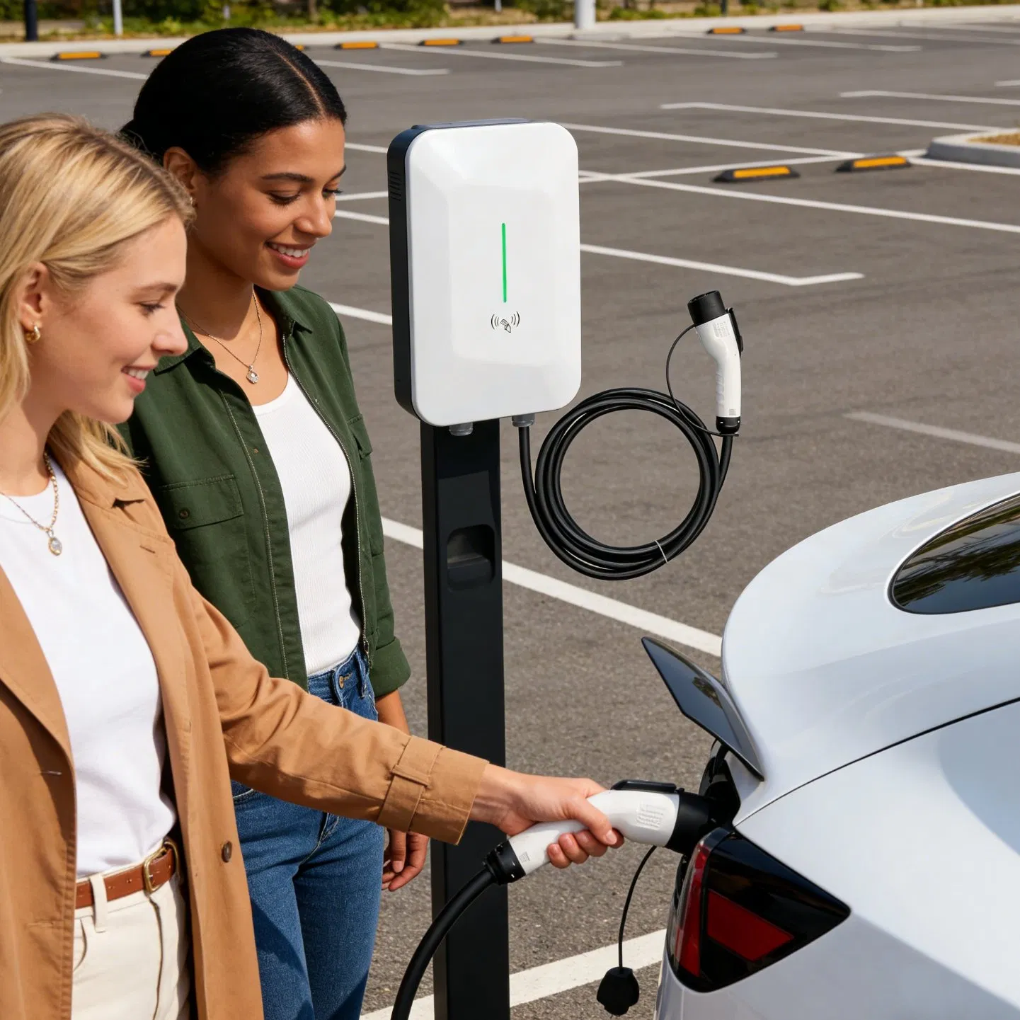 Smart Level 2 AC EV Charger for Home Use with Ocpp Compliance (Wallbox 22kW)