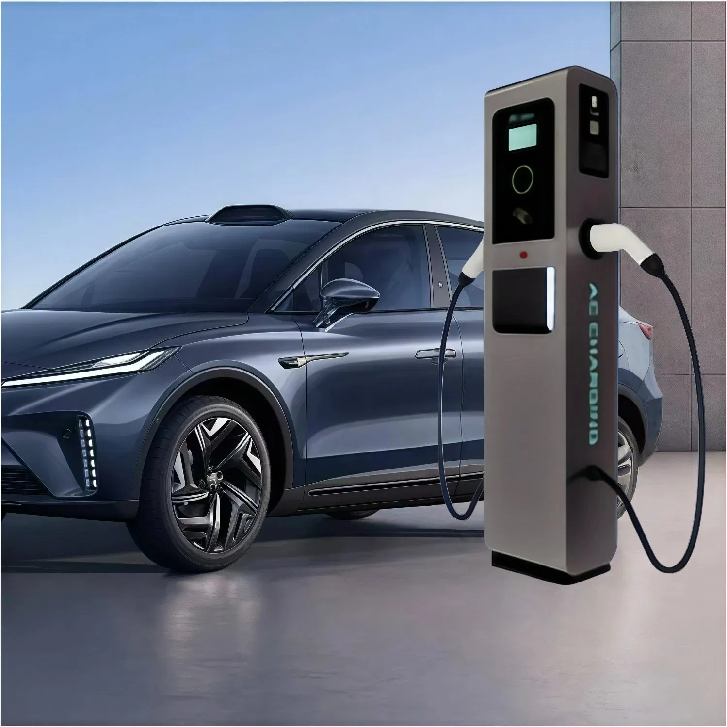Guhe 22kw Car Charging Station Dual-Port Charger Fleet Charging Solutions Public EV Charger AC Fast Charger