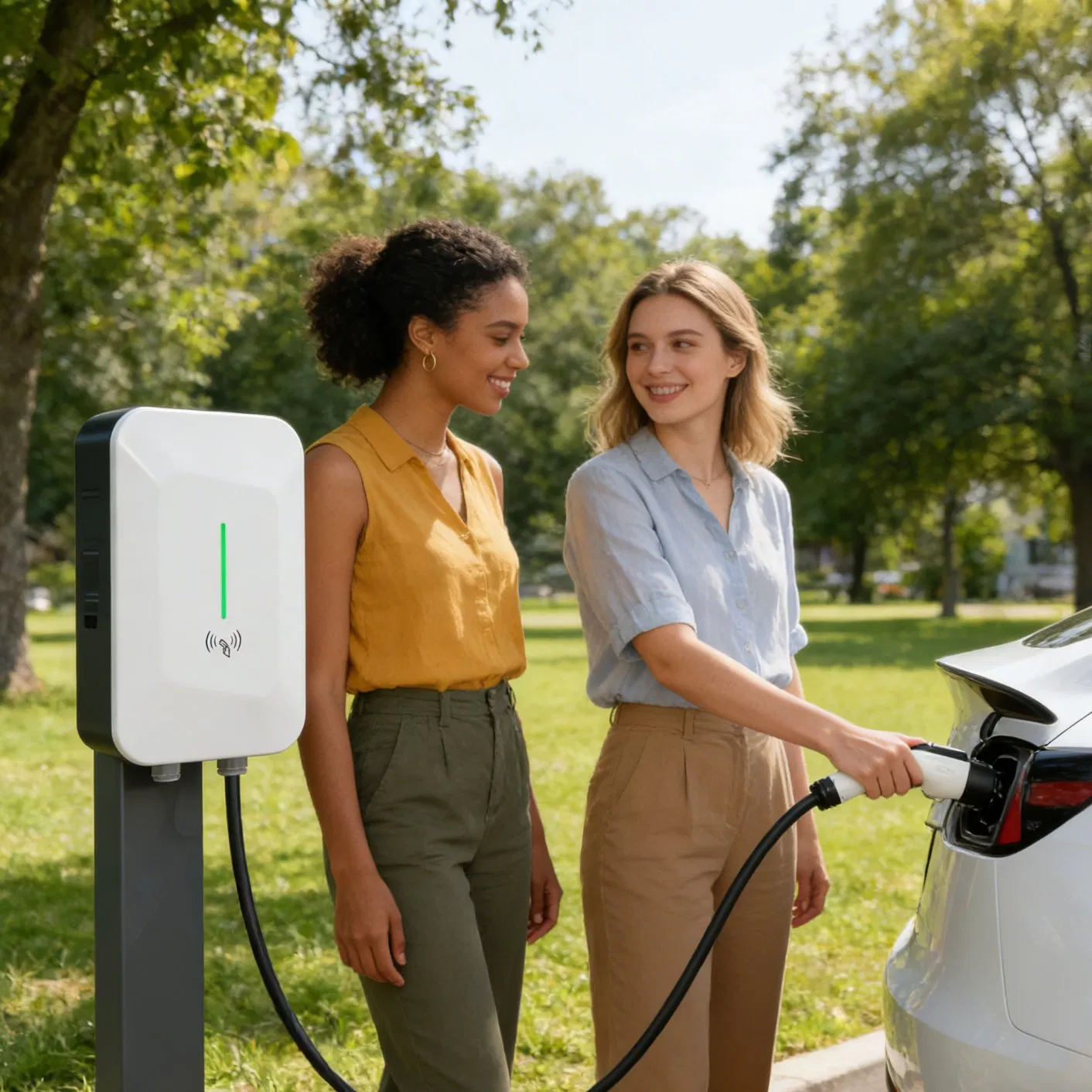 Ride-Hailing Fleet 7kw AC EV Charger for /Didi Drivers with Fast Authorization