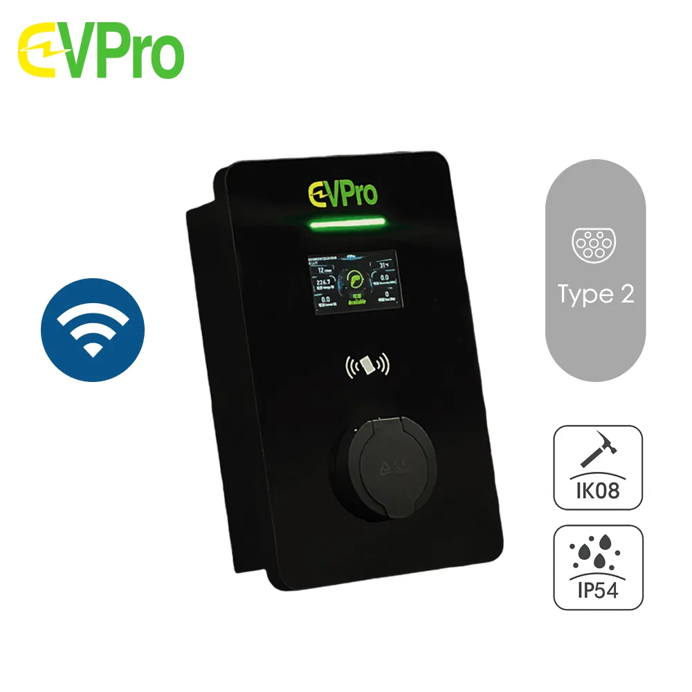 Smart Load Balance AC Home EV Charger Station O-Pen Protection IP65 Ik10 APP Control 7kw Wall Box Electric Vehicle Charger