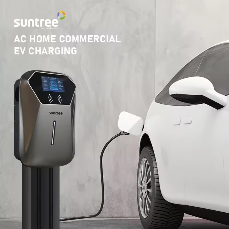 Suntree WiFi 4G Smart APP Control 32A 22kw AC EV Charger Wallbox Car Charger