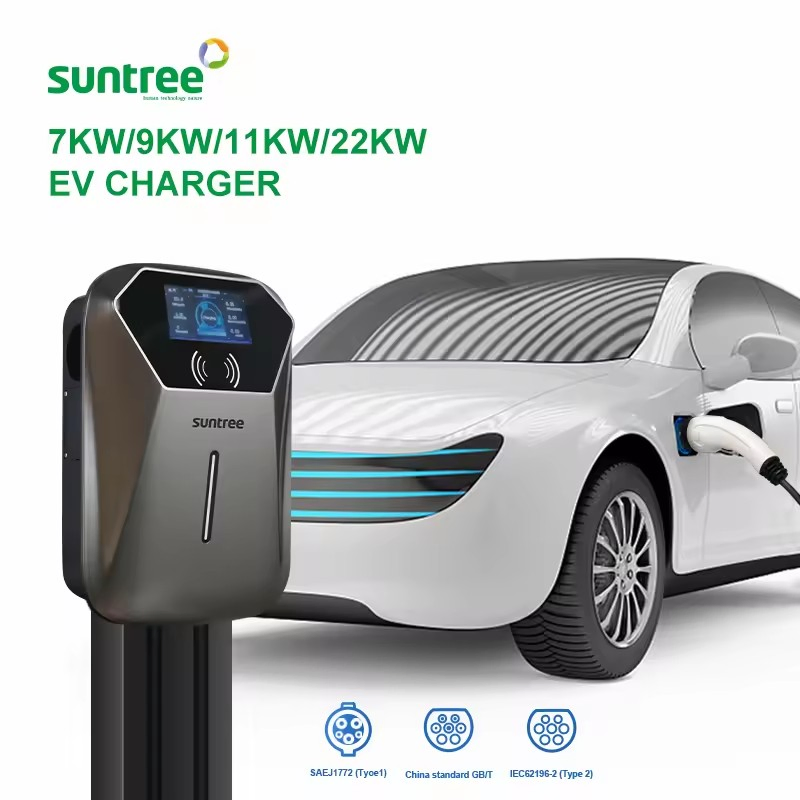 Suntree WiFi 4G Smart APP Control 16A 11kw AC EV Charger Wallbox